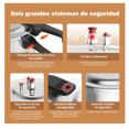 thumbnail image 4 of Olla Express Olla De Presión Aluminio Rejilla Vapor 7 Litros Lab.G, Plata, 4 of 5