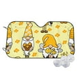 thumbnail image 2 of Lsque Garden Honeybee Gnomes Car Windshield Sun Shade | Accordion Folding Style Auto Shade for Car Truck SUV Van | Blocks UV Rays Sun Visor Protector | Medium, 2 of 7