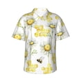 thumbnail image 1 of Balery Sweet Honey Camisas hawaianas de manga corta para hombre, camisas playeras de corte holgado, camisas de vacaciones con botones,3X-Large, 1 of 7