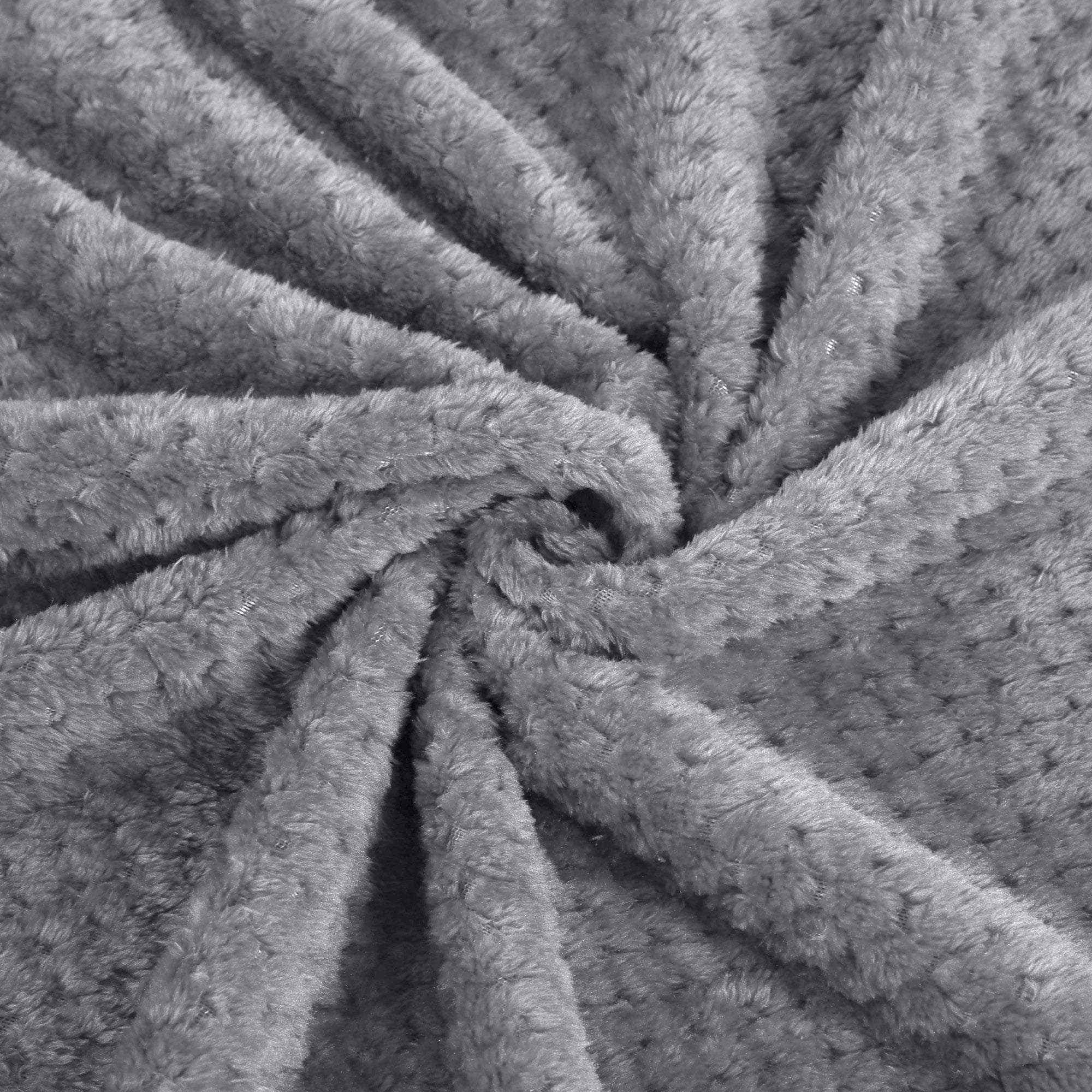 Unique Bargains Soft Flannel Fleece Velvet Blanket Gray 30" x 40"