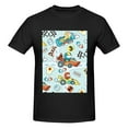 thumbnail image 4 of Bingfone Cartoon Car Racing Men'S Loose Fit Short-Sleeve Pocket T-Shirt, 4 of 7