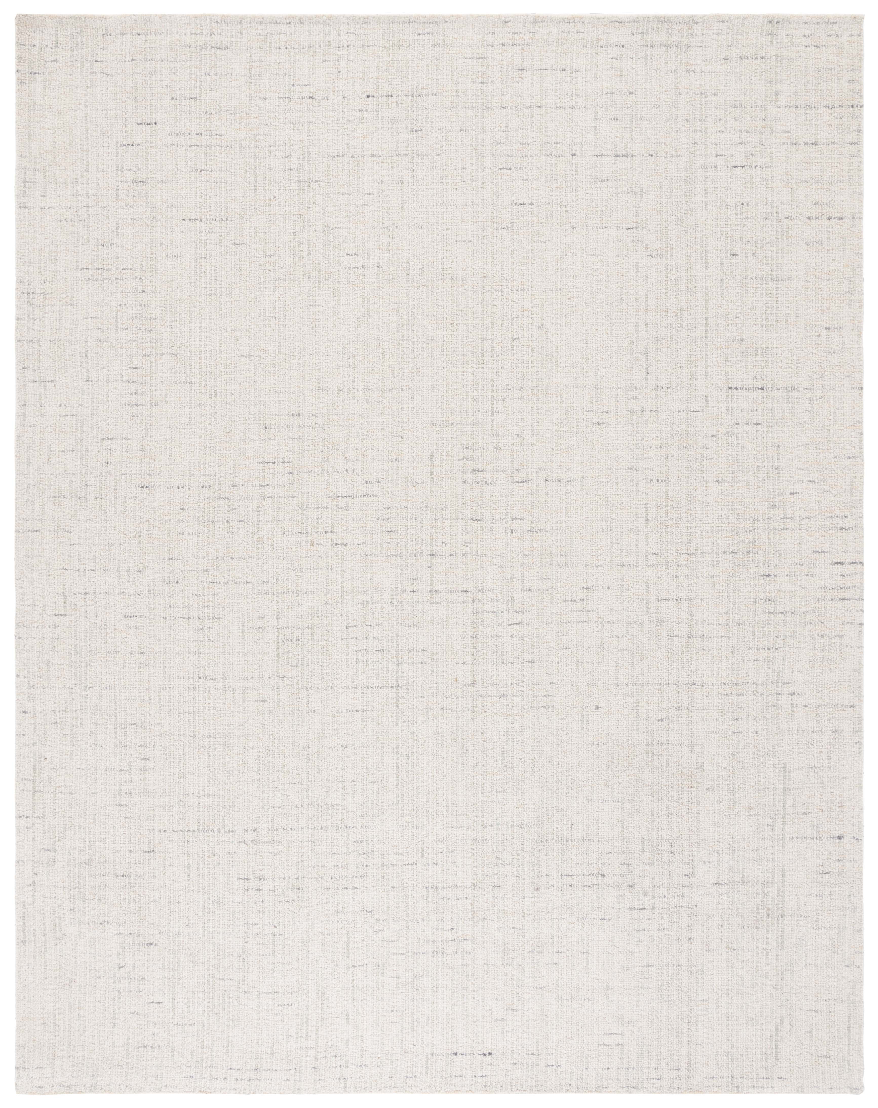 Safavieh Abstract Delia Distressed Wool Area Rug, Ivory/Light Gray, 9' x 12'