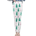 thumbnail image 1 of Leggings pour Femmes Automne Hiver en Velours Chauds - Pantalon de Maison Doux Confortable Imprimé Rétro de Noël avec Design Mode Chic Leggings de Yoga, 1 of 2