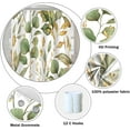 thumbnail image 5 of Green Eucalyptus Leaves Bathroom Shower Curtain Tropical Leaf Nature Plant Shower Curtain Polyester Waterproof Fabric Modern Home Decor Bath Shower Curtain with Hooks, 72x72 Inch, 5 of 6