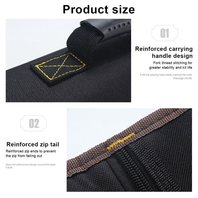 tredstone Oxford Cloth Waterproof Wrench Storage Bag Multi-functional Tools Organizer Folding Pocket Accessory for Professional Working Blue