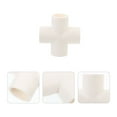 thumbnail image 4 of 4 Pcs Connecteur de Tuyau d'Eau en PVC à 4 Voies, 4 of 7