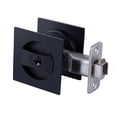 thumbnail image 2 of BUYISI Square Pocket Door Hardware Bed Bathroom Flush privacy Pocket Door Lock with Key Black, 2 of 9