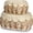 C, variant on The Original Scalloped Basket Set Of 2 - Small Scallop Basket - 15 x 10 x 6 In - Hand-Woven & Award-Winning - Elegant Wicker With Scalloped Edge Lid - Nursery Storage - (Mocca)