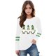 thumbnail image 3 of Blusas y camisas de manga larga con cuello redondo, moda del Día de San Patricio, blusa informal con estampado bonito de manga larga para niños y niñas., 3 of 5