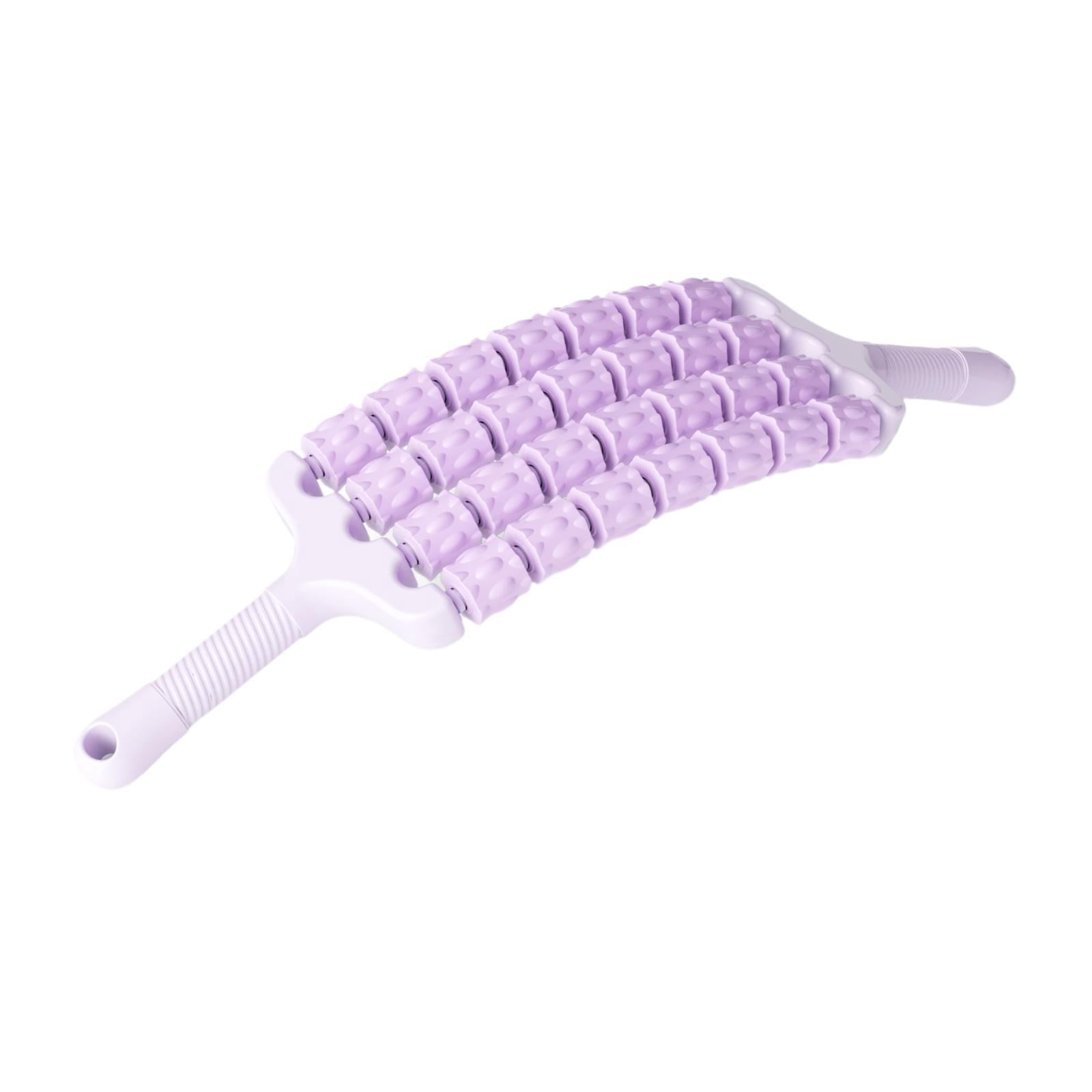 Dualoai Massage Roller Stick Body Muscle Relaxation for Exercise Outdoor Indoor Back Purple