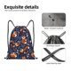 thumbnail image 4 of Fotbe Cute Foxes Bolsa Mochila con Cordón Estampada, Bolsa de Gimnasio Deportiva, Bolsa Cinch, Bolsa con Cordón para Hombres y Mujeres-Small, 4 of 6