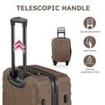 thumbnail image 4 of Gowill 3 Piece Luggage Set 28/24/20 inch Hardshell Lightweight Carry-on and Checked Suitcase with Spinner Wheels.Brown, 4 of 8