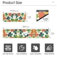 thumbnail image 3 of Yayeee Faucet Mat for Kitchen Sink 14.7" Diatomite Long Splash Guard Pad, White Clover Pattern, 3 of 7
