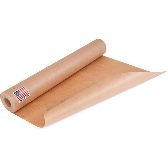 Paclord 18" x 60 Yards (180 feet) Masking Paper Roll - Made in USA General Purpose Kraft Masking Paper for Painting - Painters’ Protection from Splatter and Overspray
