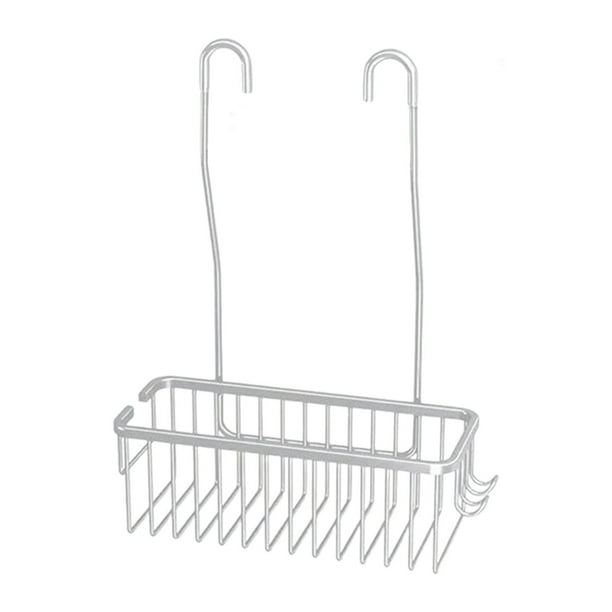 Organizador de baño, estantes de ducha, cesta, soporte para champú, gancho para rejilla de champú Plata