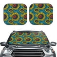 thumbnail image 2 of Yiaed Sunflowers Print Car Front Windshield Sun Shade,Foldable Anti-UV Car Sunshade for Front Window for Most Vehicles-Small, 2 of 5