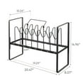 thumbnail image 7 of Yamazaki Home Adjustable Pots and Pans Organizer, Black, Steel, Supports 17.6 pounds, 7 of 7