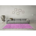 thumbnail image 3 of Ahgly Company Indoor Square Abstract Purple Modern Area Rugs, 7' Square, 3 of 4