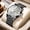 Black plate - white surface, variant on Men's watch with dual calendar, luminous, waterproof, steel band, quartz watch, large dial men's wristwatch