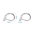 thumbnail image 2 of Resistant 304 Stainless Steel Leverback Earring Findings with Loop Stainless Steel color 15x10x2mm Hole: 1.5mm, 2 of 5
