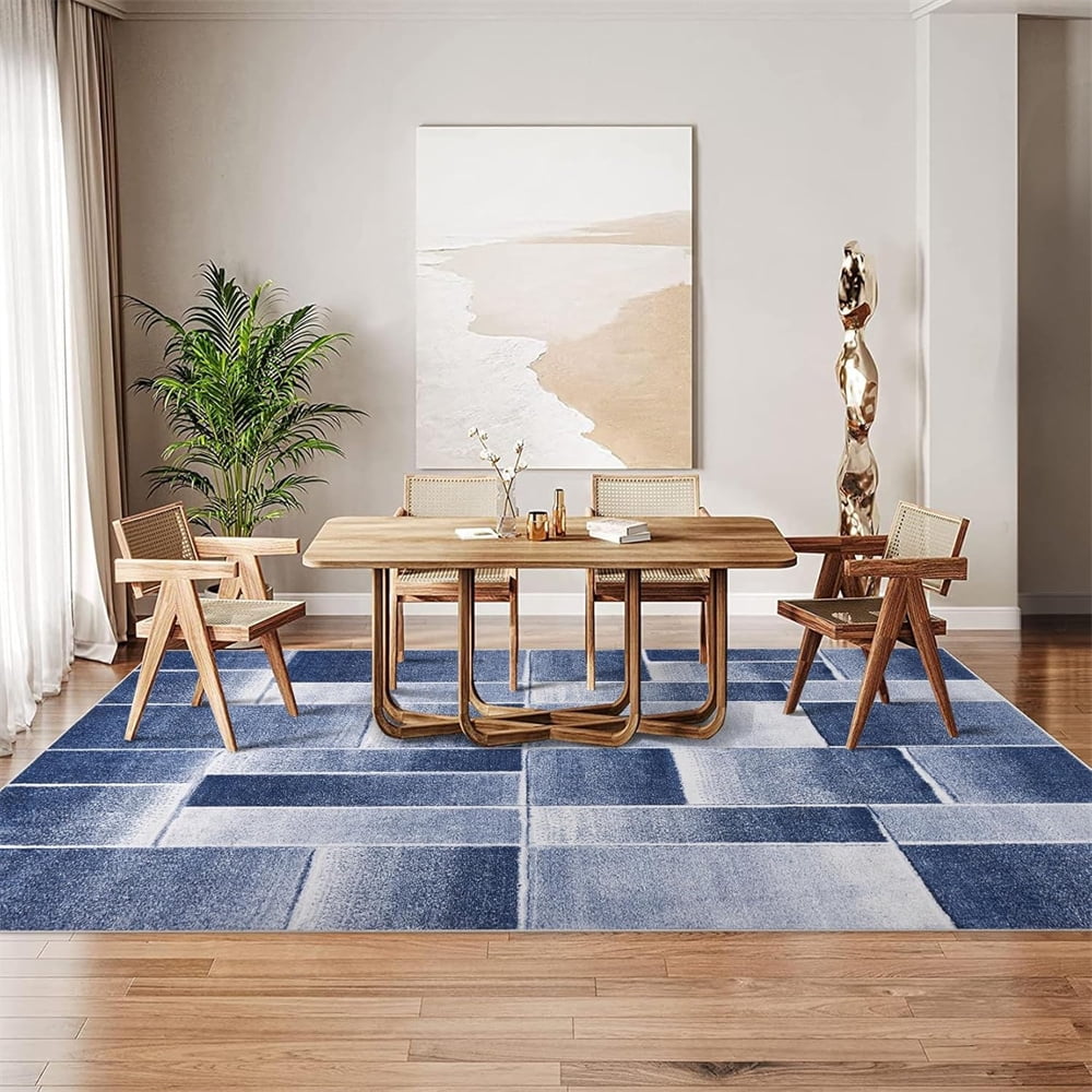 Modern Geometric Patchwork Area Rug, 2×6/5x7/ 8×10/9×12/ 10×13ft Large Rugs for Living Room, Collection Indoor Rugs for Bedroom, Throw Carpet Floor Decor for Entryway Dining Room Office Nursery