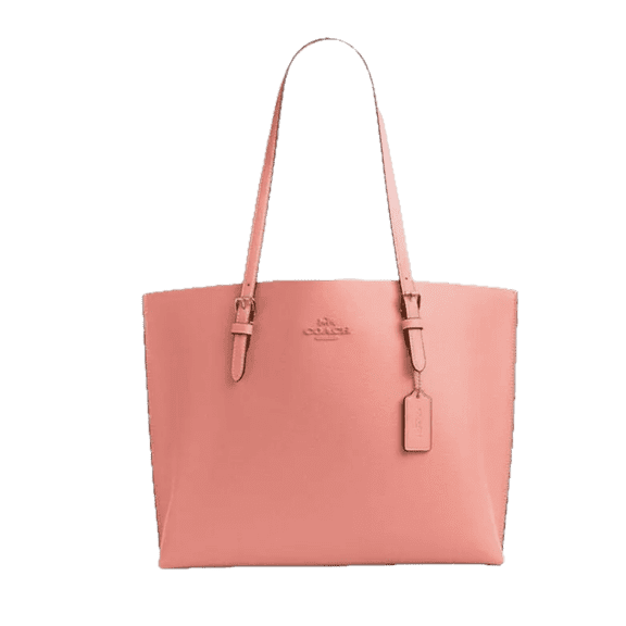 Coach Mollie Tote Bag In Bright Coral