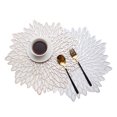 thumbnail image 4 of CAROOTU Decorative Floral Table Mat 2 PCS Thick PVC Pot Coaster Fast Heat Dissipation Non Slip Flexible Placemats for Kitchen, 4 of 6