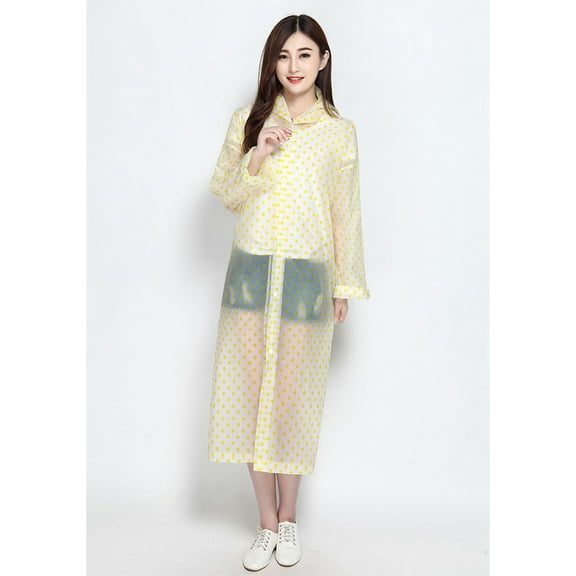 WHAMVOX  Clear Travel Raincoat Stylish Outdoor Men and Women