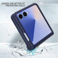 thumbnail image 4 of Allytech Case for Samsung Galaxy Z Flip 7 with Hinge Protection [Card Slot] - Ultra Thin Automatic Hinged Hard PC Shockproof Anti-Scratch Full Body Protective Case - Darkblue, 4 of 6