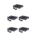 thumbnail image 3 of Destyer Clothes Clip Set Fashionable Appearance And Strong Load-bearing Capacity Plastic Clothes Hangers Clips Clothes Pegs black 5Set, 3 of 6