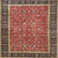 thumbnail image 1 of Ahgly Company Indoor Square Traditional Saffron Red Persian Area Rugs, 3' Square, 1 of 6