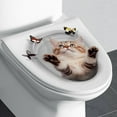 thumbnail image 3 of Funny Creative 3D Cat Toilet Stickers,Squirrel 3D Sticker for Toilet,Animals 3D Wall Stickers,DIY Self-Adhesive Toilet Seat Decals,Waterproof Removable Toilet Lid Decals Bathroom Decor, 3 of 8