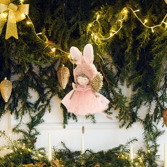 Adorno navideño esponjoso con colgante para árbol de Navidad | Colgante de felpa suave para el hogar y la sala de estar | Lindo accesorio festivo para la Nochebuena y la fiesta de Carnaval