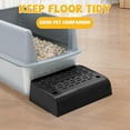 thumbnail image 3 of Cat Litter Box Ramp with Filter Function, Double Layered Self-Cleaning Cat Litter Box Litter Trapper with Storage Black, 3 of 8
