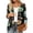 BB37_Green, variant on Halloween Cardign Sweaters for Women 3/4 Length Sleeve Lightweight Funny Pumpkin Printed Open Front Cardigan Green M