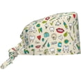 thumbnail image 1 of Working Cap with Sweatband for Women Men, Adjustable Cleaning Working Hats, Surgical Caps(Tie Back), 1 of 6