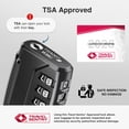 thumbnail image 6 of RNKR 4 Pack TSA Approved Luggage Lock – 4 Digit Combination with Flexible Steel Cable for Suitcase, Backpack, Gym Locker, Travel Security (Black), 6 of 8