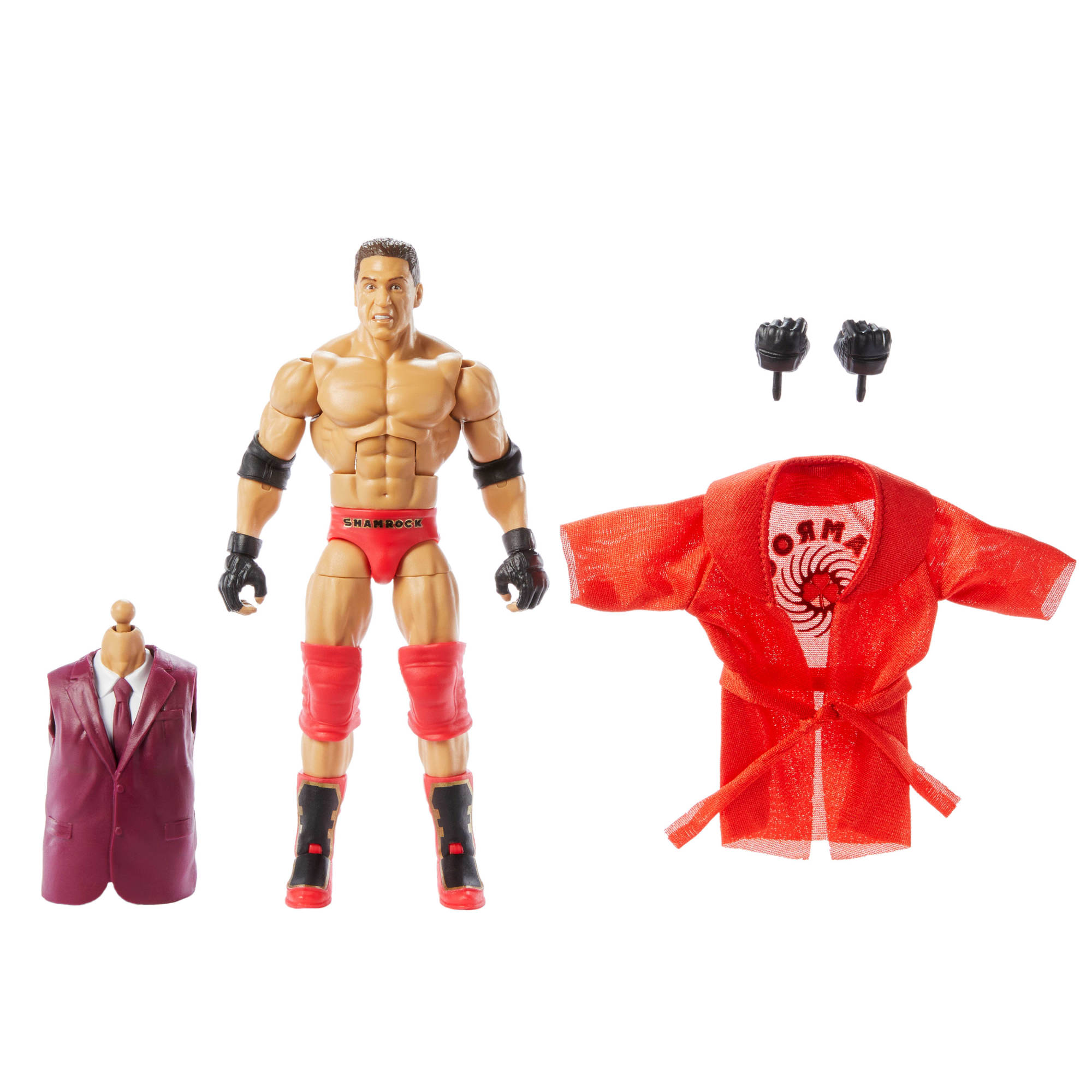 Action Figure WWE Ken Shamrock – Elite Collection Greatest Hits Series 2, 15 Cm, Con Accessori E Parte Del Gorilla Monsoon