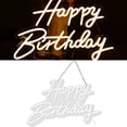 thumbnail image 1 of Letrero de neón, Luz de Noche LED de Neón de Feliz Cumpleaños, happy birthday Luces de pared para Bar, Club, Recámara, 40X26CM Letrero de Neón para Decoración de pared de Fiesta (Cálido), 1 of 4