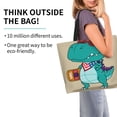 thumbnail image 2 of Easygdp Cool Dino Playing Skateboard Bolsas Tote para Mujer, Bolsos de Hombro para Viaje, Bolsos de Mano de Gran Capacidad para Compras y Trabajo, 2 of 8
