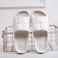 thumbnail image 5 of Cathalem Women's Flat Sandals Backless Square Open Toe Block Slide Sandals,White 39, 5 of 5