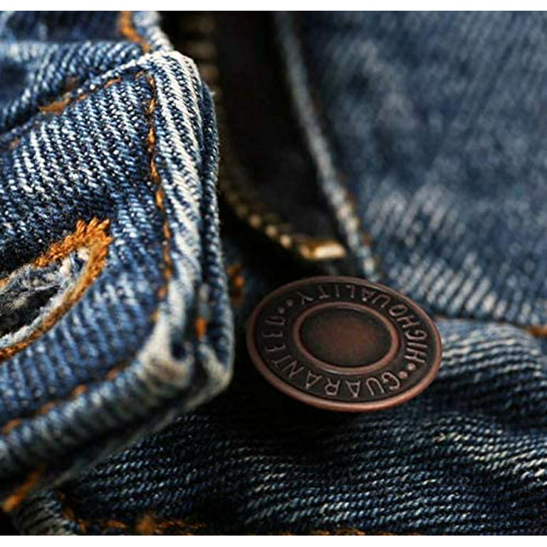 Jeans Buttons Hammer on Denim Replacement DIY for Leather Jacket Trousers  Skirts