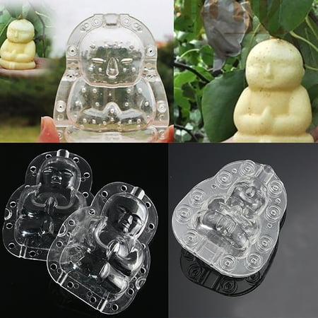 

Greenred Buddha-shaped Garden Fruits Apple Pear Peach Growth Forming Mold Shaping Tool Transparent L