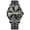 Polygonal all-black strap - black face, variant on Men's watch, waterproof, luminous, dual calendar, men's quartz watch, trendy men's watch, fashionable wristwatch, men's watch