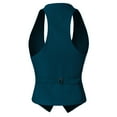 thumbnail image 3 of Made by Olivia Women's Dressy Casual Versatile Racerback Vest Tuxedo Suit Waistcoat, 3 of 6
