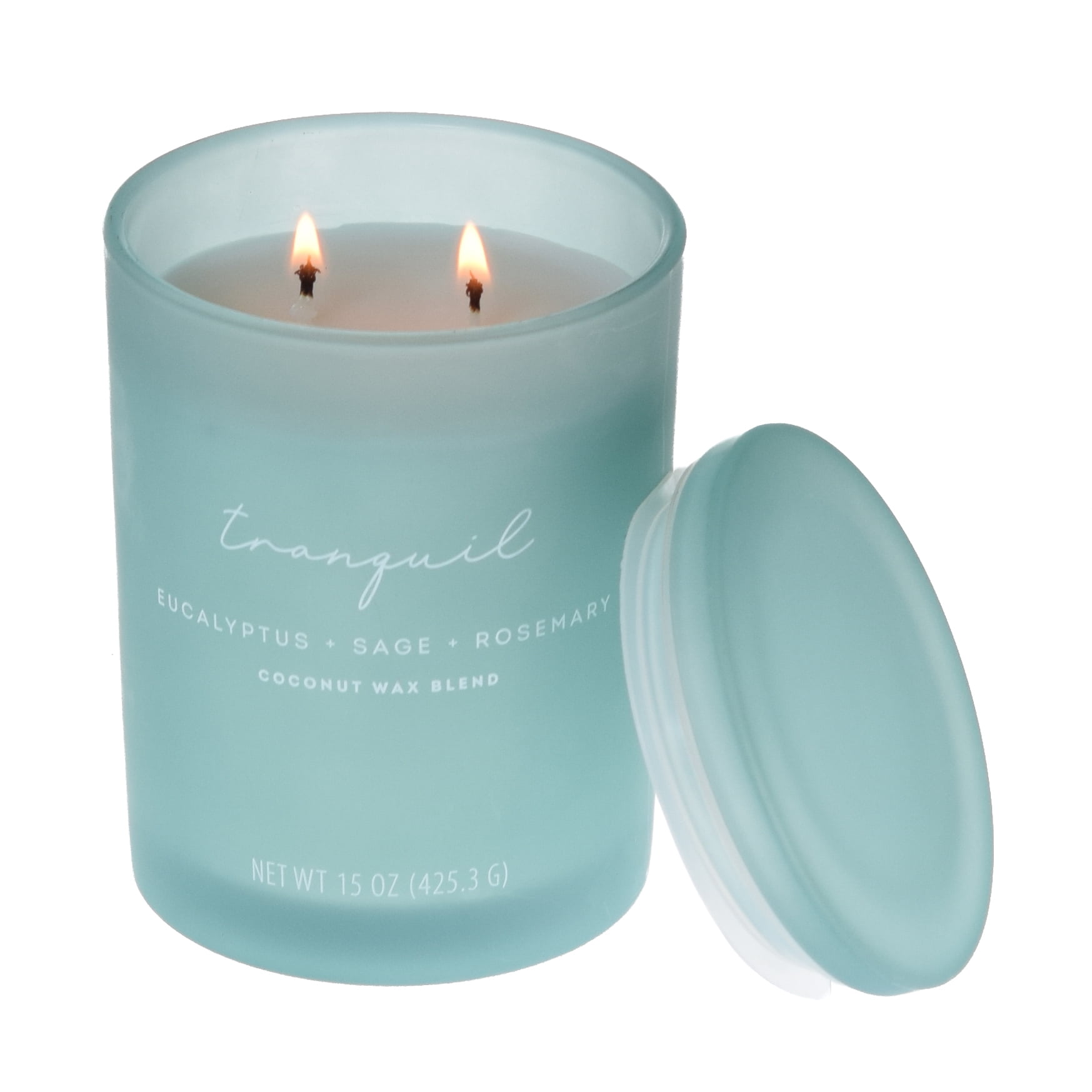 Allswell 15oz Scented 2-Wick Spa Candle - Tranquil (Eucalyptus + Sage + Rosemary)