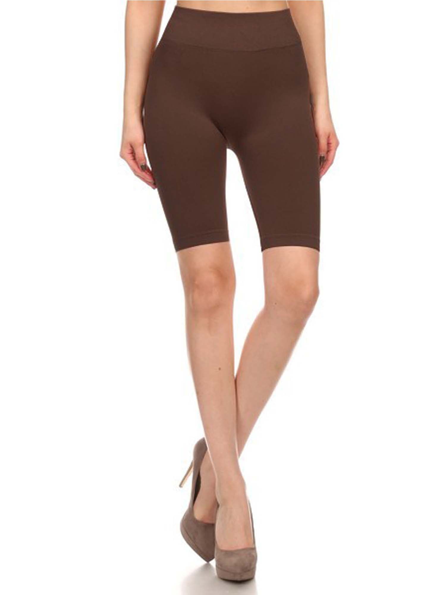 Women Basic Stretch Bike Shorts Fitness Workout Shorts Yoga Shorts