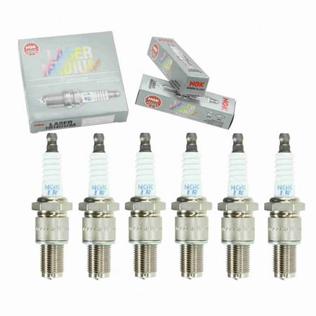 6 pc NGK 6700 Laser Iridium Spark Plugs for 0000-18-N3Y2 0000-18-N3Y2 L 0000-18-N3Y8 0000-18-S30A 5754 IRL01-27 N3M1-18-1BXA N3M1-18-1BXB N3Y2-18-110 N3Y3-18-S30-9U N3Y3-18-S30A-9U N3Y6-18-110