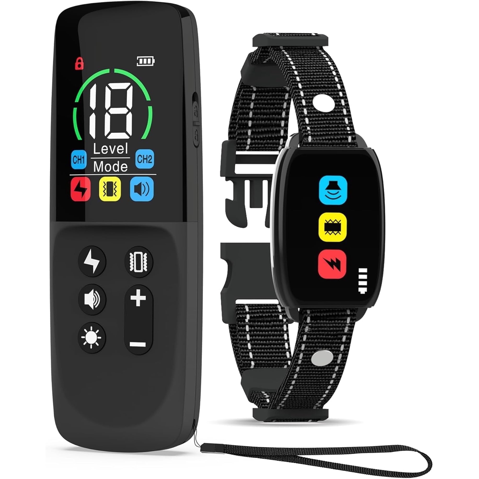 Heaflex Dog Training Collar with Remote, 3300FT Waterproof Rechargeable E-Collar with Shock, Vibration & Tone for Small to Large Dogs