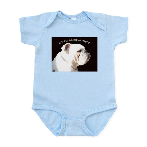 CafePress - Bulldog Infant Bodysuit - Baby Light Bodysuit, Size Newborn - 24 Months